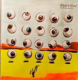 sketchbook 31 pagine inchiostro marker inktober 2019 Yulia A Korneva compleanno nozze festa mamma