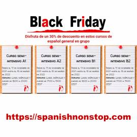 Cursos online de español para extranjeros. ¡Oferta de Black Friday!