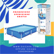 Bestway Piscina fuori terra rettangolare 221X150X43cm