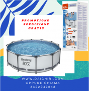 Bestway Piscina Fuori Terra Rotonda esterno 457×107 Cm