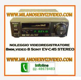 SONY BETAMAX NOLEGGIO AFFITTO LETTORE  PER RIVERSAMENTO AVI MP4 MOV