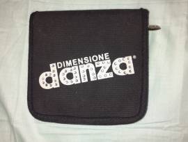 Borsa Porta CD DVD Raccoglitore per 16 dischi Dimensione Danza in tessuto nero