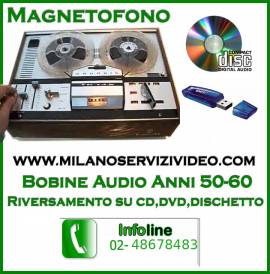 vecchi nastri audio geloso magnetofono,revox,castelli,grundig nastri 1/4 pollice anni 50-60-70 in cd