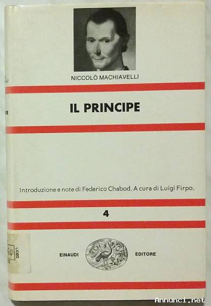 Il principe di Niccolò Machiavelli Ed.Einaudi, 1993 come nuovo
