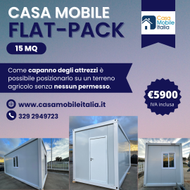 Casa mobile flat-pack 15mq prefabbricato