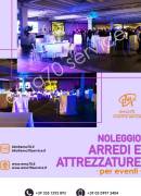 NOLEGGIO ARREDI E ATTREZZATURE - PER EVENTI AZIENDALI - EVENTI PRIVATI - EVENTI PUBBLICI