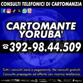 La Vera ed Autentica Cartomanzia con Offerta con Ricarica Telefonica - Il Cartomante YORUBA'