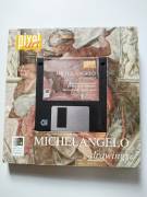 Michelangelo drawings disegni Ipertesto floppy + fascicolo Vita Opera Rime 1994 PIXEL ART - raro