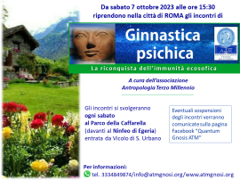 Ciclo di incontri GINNASTICA PSICHICA a Roma 