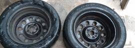 Due cerchioni cerchi 15" in ferro originali Alfa Romeo 147 156 GT 5 fori