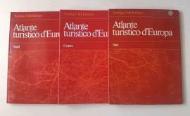 ATLANTE TURISTICO D'EUROPA 3 VOLUMI: SUD, CENTRO, NORD 1°ED.TOURING CLUB ITALIANO, 1984