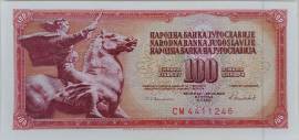 Banconota da 100 Dinara Jugoslavia anno 1981,qualità fior di stampa (FDS), Narodna Banka Jugoslavije