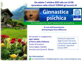 Ciclo di incontri GINNASTICA PSICHICA a Torino