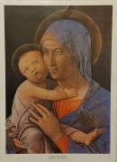 SPLENDIDA STAMPA ANDREA MANTEGNA: Madonna col Bambino cm.29,5x21