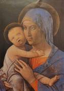 SPLENDIDA STAMPA ANDREA MANTEGNA: Madonna col Bambino cm.29,5x21