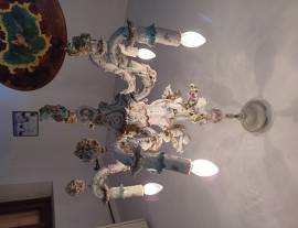 LAMPADARIO CAPODIMONTE ANTICO.