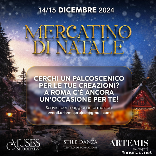 Cercasi standisti per Mercatino di Natale 2024 Roma