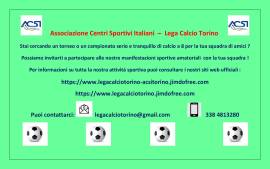 Campionati e tornei amatoriali di calcio a 8 in Torino