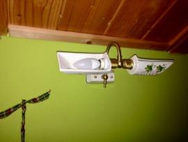 Applique da parete in ceramica decorata 