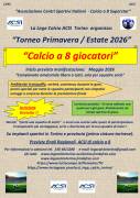 Torneo di calcio a 8 in Torino "Primavera 2026" con iscrizione gratuita Torneo di calcio a 8 in Torino "Primavera 2026" con iscrizione gratuita
