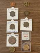 Serie completa 10 centesimi Impero dal 1936 al 1943 Regno d'Italia Vittorio Emanuele III.