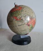 Globo Terrestre Tedesco Räths DDR 1964  piccolo mappamondo  da collezione con la mappa stampata su d
