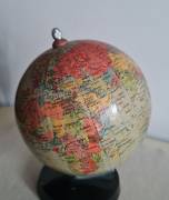 Globo Terrestre Tedesco Räths DDR 1964  piccolo mappamondo  da collezione con la mappa stampata su d