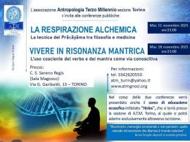 Conferenza "VIVERE IN RISONANZA MANTRICA" (A.T.M.-sezione Torino)