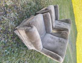 2 Poltrone di grandi dimensioni in velluto