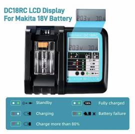 makita: carica batterie lcd x batterie 18V  nuovo