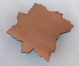 Elegante porta candele realizzato artigianalmente in pregiato legno