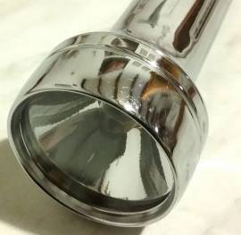 SUPERPILA a batteria color argento con moschettone vintage anni '70 p