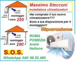 Montaggio condizionatore inverter Ardea colle Romito 