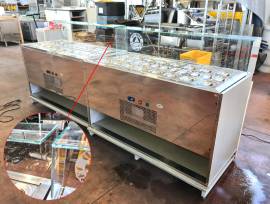 VETRINA FRIGO INOX PER POKE USATA  