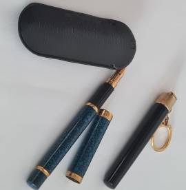  Penna stilografica Waterman  Lady anni 80 pennino F  , laccata marmorizzata. In ottimo stato mai us