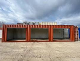 Container per spedizioni usato HC da 40 piedi con porta avvolgibile