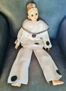 Grande Pierrot bambola vintage MIGLIORATI anno 1977 n° seriale 01-14-0898 viso e mani e piedi in vin Grande Pierrot bambola vintage MIGLIORATI anno 1977 n° seriale 01-14-0898 viso e mani e piedi in vin