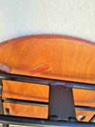 Set N°4 sedie pieghevole Calligaris design anni '80 in metallo e legno di ciliegio in ottime condizi Set N°4 sedie pieghevole Calligaris design anni '80 in metallo e legno di ciliegio in ottime condizi