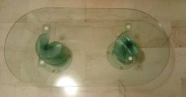 TAVOLINO VETRO OVALE