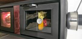 STUFA A LEGNA CON FORNO