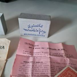 MERCANTE IN FIERA 2 Piccoli mazzi antichi carte mignon A. VIASSONE Torino.In ottime condizioni e com
