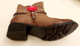 Stivaletti da donna Café Cost in pelle color marrone chiaro scuro numero 38 Stivaletti da donna Café Cost in pelle color marrone chiaro scuro numero 38