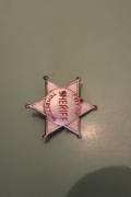 Stella Sceriffo Country sceriffo in metallo giocattoli anni 80 Western