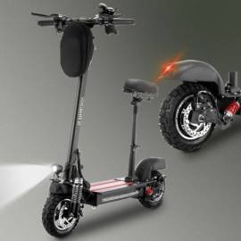 Scooter elettrico fuoristrada pieghevole per adulti 10 "con sedile 13AH 45KM/ H