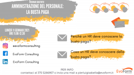 Webinar Gratuito: "Amministrazione del Personale: la Busta Paga"