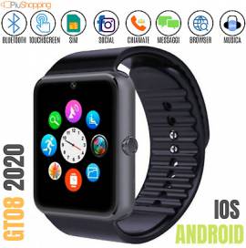 Orologio smartwatch android ios con sim bluetooth micro sd gt08