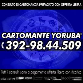 Avrai a disposizione fino a 30 minuti x 1 consulto di Cartomanzia con il Cartomante YORUBA'