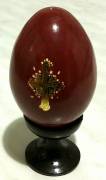 Russo Pasqua Uovo in legno Religioso Madonna Vergine Maria con Supporto
