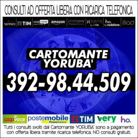 YORUBA' effettua consulti di Cartomanzia al telefono - Il Cartomante YORUBA'