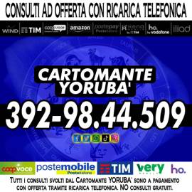 I consigli & aiuti del Cartomante YORUBA - Lettura dei Tarocchi con offerta (ricarica telefonica